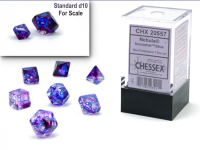 Chessex Nebula Mini-Polyhedral Nocturnal/Blue Luminary...