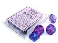 Chessex Nebula Nocturnal/blue Luminary Set of Ten d10s