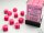 Chessex Opaque 12mm d6 Pink/white Dice Block (36)