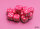 Chessex Opaque 16mm d6 Pink/white Dice Block (12)