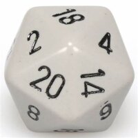 Chessex Opaque 34mm d20 Dark Grey/black