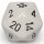 Chessex Opaque 34mm d20 Dark Grey/black