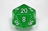 Chessex Opaque 34mm d20 Green/White