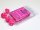 Chessex Opaque Pink/white Set of 10 d10s