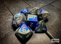 Chessex RPG Dice Sets Blue-Steel/White Gemini Polyhedral...