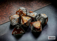 Chessex RPG Dice Sets Copper-Steel/White Gemini...