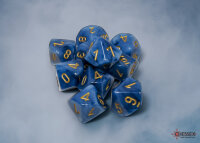Chessex Signature Ten d10 Phantom Teal w/gold