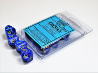 Chessex Signature Ten d10 Vortex Blue w/gold