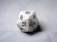 Chessex Special Dice Black/White Arctic Camo Speckled...