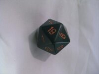 Chessex Special Dice Dusty Green/Copper Opaque 34mm d20