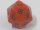Chessex Special Dice Orange/Black Fire Speckled 34mm d20