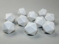 Chessex Special Dice White Opaque Blank d20 (10)