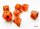 Chessex Vortex Mini-Polyhedral Orange/black 7-Die Set