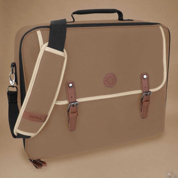 Trading Card Shoulder Bag Tan