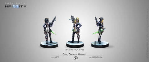 Infinity: Dart, Optimate Huntress (Submachine gun, Grenades)
