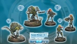 Infinity: Equipe Mirage - 5 (AP Rifle + Light GL, 1 Chain Rifle)