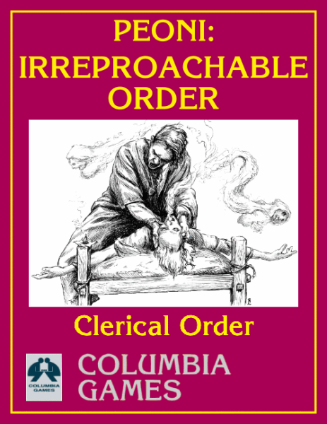 Harnmaster: Peoni Irreproachable Order (EN)