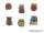 Adventurer backpacks - Set 1 (6)