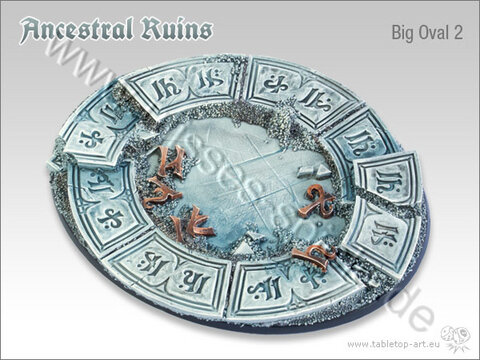 Ancestral Ruins Bases - 120mm Oval 2