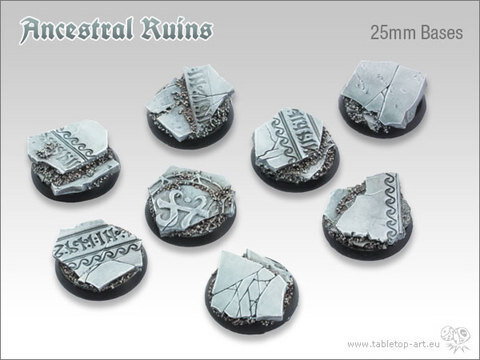 Ancestral Ruins Bases - 25mm (5)