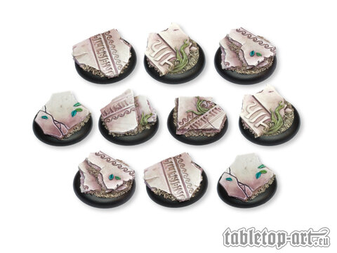 Ancestral Ruins Bases - 30mm Round Lip (10)