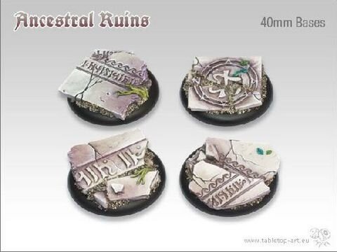 Ancestral Ruins Bases - 40mm Round Lip (2)