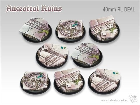 Ancestral Ruins Bases - 40mm Round Lip DEAL (8)