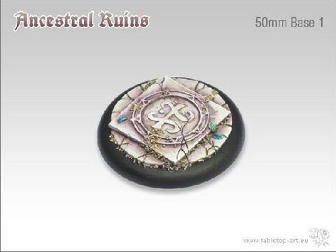 Ancestral Ruins Bases - 50mm Round Lip 1