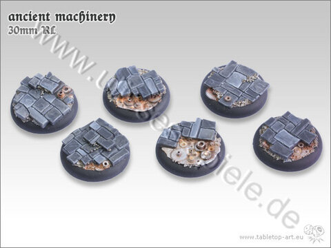 Ancient Machinery Bases - 30mm Round Lip (5)