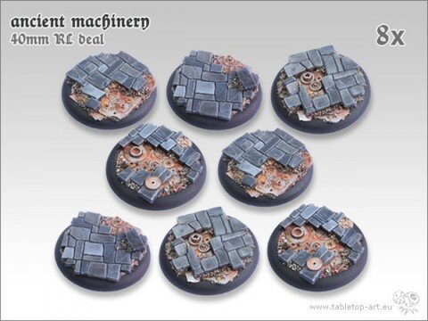 Ancient Machinery Bases - 40mm Round Lip DEAL (8)