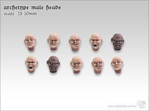 Archetype - Male Heads (10)