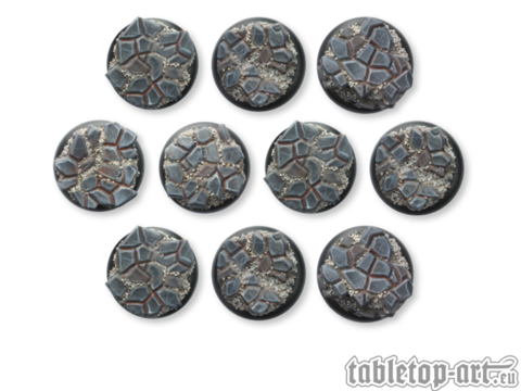 Cobblestone Bases - 30mm Round Lip (10)