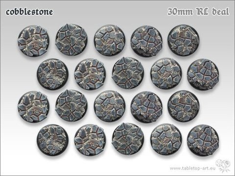 Cobblestone Bases - 30mm Round Lip DEAL (20)