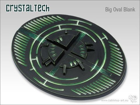 Crystal Tech Bases - 120mm Oval BLANK 1