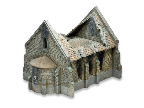 Destroyed Normandy Church - 15mm