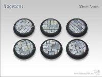 Flagstone Bases - 30mm Round Lip (5)