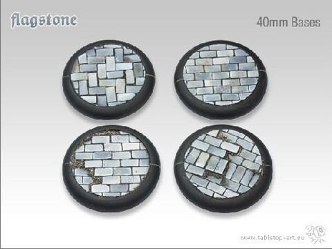 Flagstone Bases - 40mm Round Lip (2)