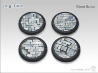 Flagstone Bases - 40mm Round Lip (2)