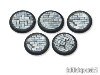 Flagstone Bases - 40mm Round Lip (5)