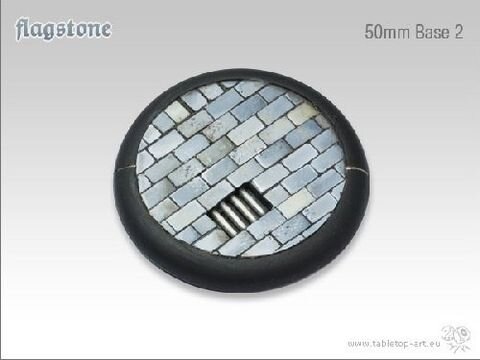 Flagstone Bases - 50mm Round Lip 2