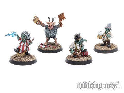 Goblin Coach & Staff Set 1 (4) - Fantasy Football