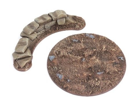 Kriegsmaschinen Bases - 64mm Sandsackstellung - 1