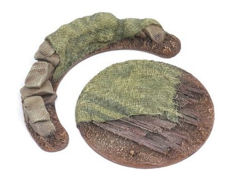 Kriegsmaschinen Bases - 64mm Sandsackstellung - 2