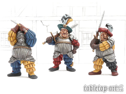 Landsknechts Ogres with Flamberge Set (3)