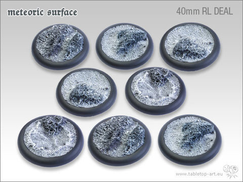 Meteoric Surface Bases - 40mm Round Lip DEAL (8)