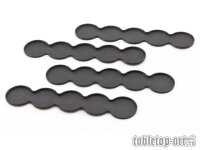 Movement Tray - Flat Bases - 25mm 5s Bar - Black (4)