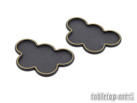 Movement Tray - Rounded Edge - 25mm 5s Cloud - Black-Gold...