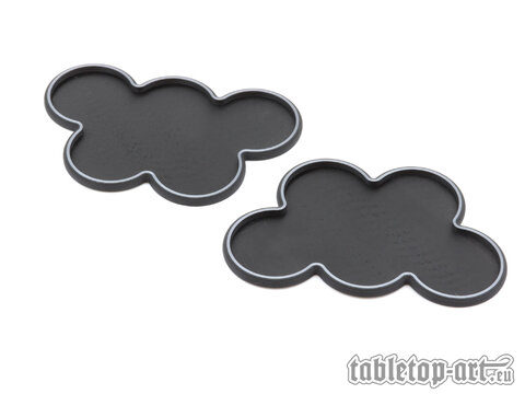 Movement Tray - Rounded Edge - 32mm 5s Cloud - Black-Silver (2)