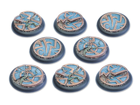 Mystic Circle Stones Base - 40mm Round Lip DEAL (8)
