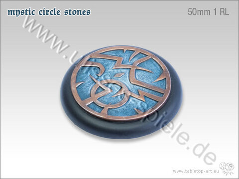 Mystic Circle Stones Base - 50mm Round Lip 1